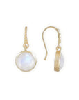 Charis Round Gemstone Earrings Moonstone