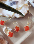 Tyche Gemstone Earrings Carnelian