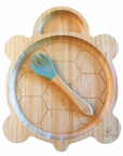 Bamboo Plate & Fork - Turtle