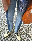 Handmade Genuine Leather Bag - 14cm Tall, 27cm Length, Adjustable Handle - Eco-Friendly & Durable by Sook Stainable at brixbailey.com