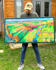 Luxury By Brook Dream fine art print, premium giclee or hand-embellished framed artwork, stylish contemporary landscape, limited edition by Michael Sutherland Art at brixbailey.com