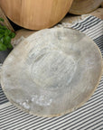 Vintage Bleached Wooden Serving Bowl / Fruit Bread Antipasti Cheese Board Tray