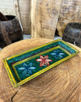 Rustic Wooden Painted Tray Bowl / Bread Antipasti Bowl Decorative Storage Tray B