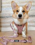 Luxe Adjustable Harness - Mocha Petals