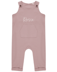 Premium Organic Cotton Dungarees for Kids, Hard-Wearing with Horn-Button Fastening and Kangaroo Pocket by Flossie & George at brixbailey.com