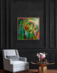 Premium signed giclee print Green God, limited edition 1 of 50, high-quality Hahnemühle cotton rag paper, unframed art by Michael Sutherland Art at brixbailey.com
