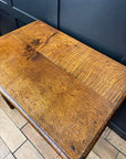 Antique Carved Oak Side Table with Drawer / Occasional Lamp Hall Table