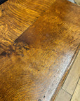 Antique Carved Oak Side Table with Drawer / Occasional Lamp Hall Table