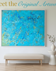 Thalassa Blue Gallery Yoga Mat
