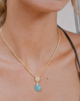 Classic Athena Kate Gemstone Necklace Pariba Onyx