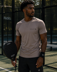 PADEL APEX - Mens Performance T-Shirt - Natural Stone