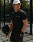 PADEL APEX - Mens Performance T-Shirt - Style Black