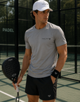 PADEL APEX - Mens Performance T-Shirt - Silver