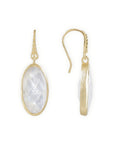 Charis Oval Gemstone Earrings Moonstone