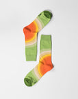 Luxury autumn color swirl socks for men, premium cotton blend fashion socks, stylish statement socks, trending best-selling sporty socks by Body and I at brixbailey.com