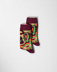 Luxury autumn color swirl socks for men, premium cotton blend fashion socks, stylish statement socks, best-selling trendy socks by Body and I at brixbailey.com