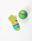 Cartoon Horse Socks for men, fun and stylish premium cotton blend socks with horse design, best-selling novelty footwear by Body and I at brixbailey.com