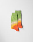 Premium autumn color swirl socks for men, stylish fashion socks in sporty designs, luxury cotton blend with nylon and spandex, best-selling statement socks by Body and I at brixbailey.com