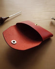 Red Handmade Leather Wallet for Everyday Style
