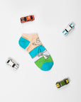 Cartoon Horse Socks, stylish and fun premium cotton socks for men, best-selling novelty design by Body and I at brixbailey.com