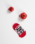 Floral spring socks for women, 4 pairs with petal designs, premium cotton blend, comfortable and stylish by Body and I at brixbailey.com