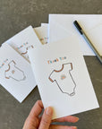 Baby Shower Thank You Note Card Set