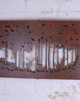Bandipur Forest Silhouette Metal Garden Wall Art