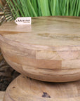 Narmada Swirl Mango Wood Side Table