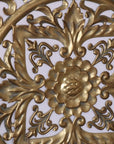 Talwara Square Filigree Gold Wall Art Metal