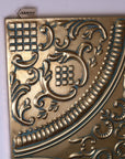 Pushkar Majesty gold metal wall art, premium handcrafted antique gold finish, luxury ornate square decor, best-selling Indian inspired home decor by Maravi at brixbailey.com