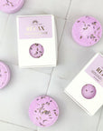 Relax Aromatherapy Shower Steamer in Box - Clary Sage, Lemon, Lavender and Lavender Seeds