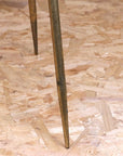 Chena Antiqued Metal Round Gold Side Table 44cm