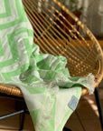 Mersin Chevron Towel / Blanket - Green-4