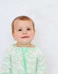 Baby Green Floral Romper