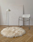 Natural Sheepskin Ivory Carpet - Round