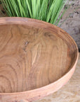 Ucha Set of 2 Wooden Pedestal Side Tables
