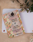 A6 Handmade Notebook with Spring Meadow Design