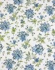 Ornella blue flowers cotton drum lampshade/ ceiling shade, with a white lining