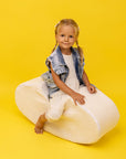 Bean Shape Foam Module - White Boucle