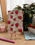A6 Handmade Notebook with Strawberry Design