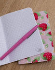 A6 Handmade Notebook with Strawberry Design