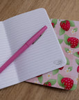 A6 Handmade Notebook with Strawberry Design