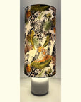 Tiger, cheetah jungle Velvet cylinder lampshade, extra tall lampshade