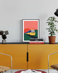 Premium Inter City 125 Train Print, British Railway Art, High Quality 230gsm Paper, Framed or Unframed Options, A5 to A0 Sizes by Little Egret Design at brixbailey.com