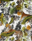 Tiger & Cheetah Jungle Velvet Steep Empire Lampshade | Handmade Ceiling Light Shade | UK