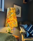 Fruta fig Velvet cone lampshade, extra tall lampshade, Gold
