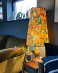 Fruta fig Velvet cone lampshade, extra tall lampshade, Gold