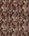 Pink leaves Velvet cone lampshade, extra tall lampshade