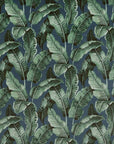 Navy leaves velvet, drum lampshade /ceiling shade with a white lining
