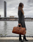 The Dagny Weekender | Large Leather Duffle Bag -